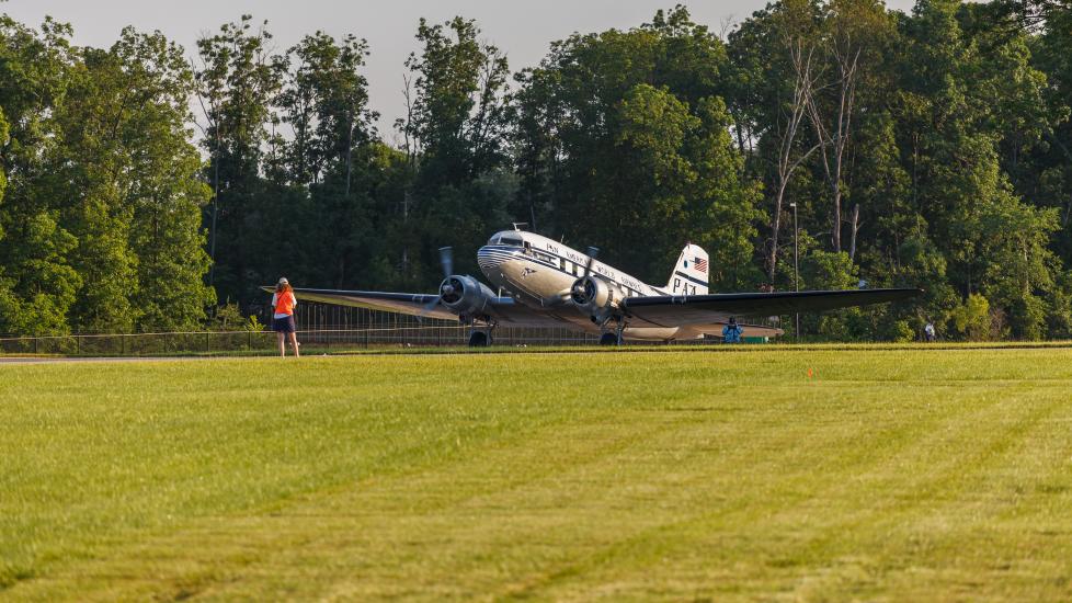 Douglas DC-3 <em>Clipper Tabitha May</em> at Become a Pilot Day 2014