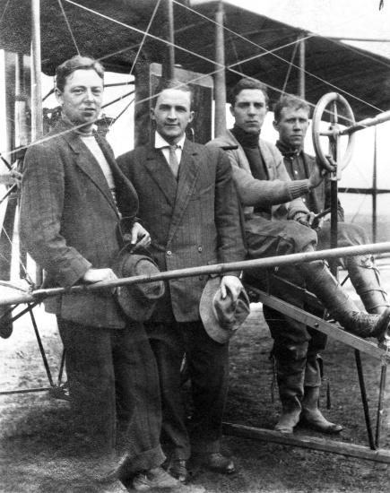 Clarence Walker and his Curtiss Model D