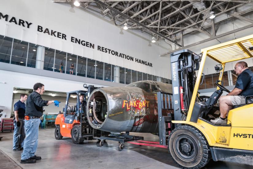 "Flak-Bait" Moves to the Restoration Hangar