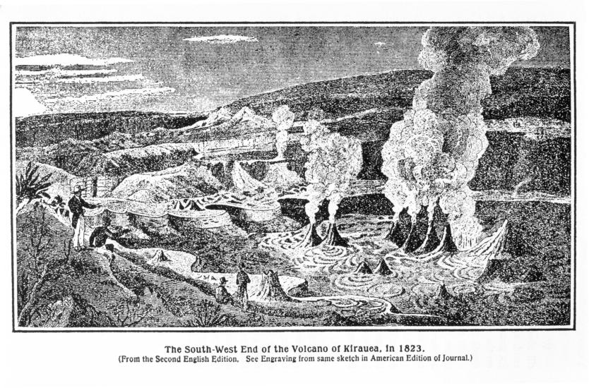 William Ellis at Kilauea Volcano