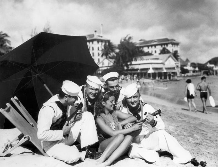 On the Beach at Waikiki