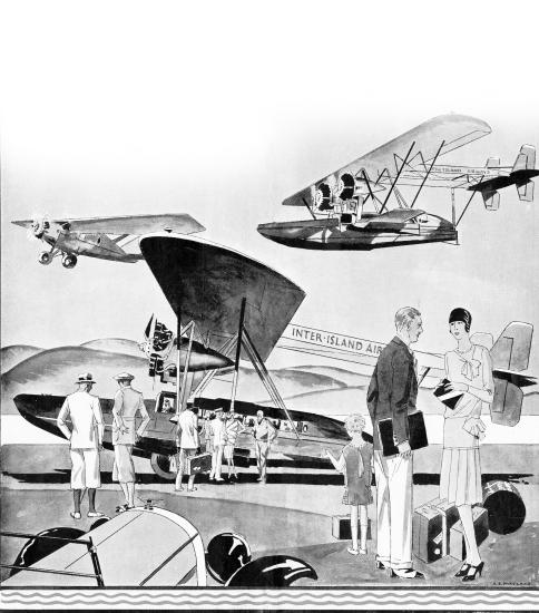 Inter-Island Airways' Brochure Illustration