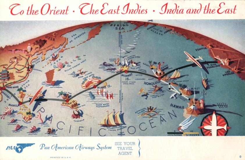 Pan Am Brochure, Map