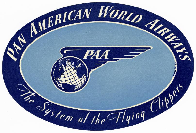 Pan American World Airlines Label