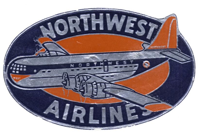 Northwest Airlines Label