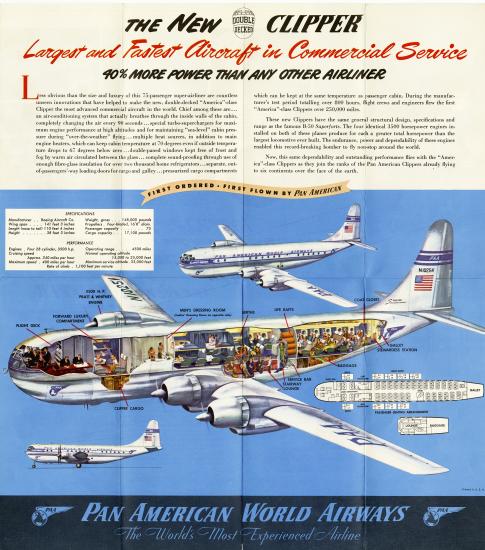 Boeing 377 Stratocruiser Cutaway Drawing