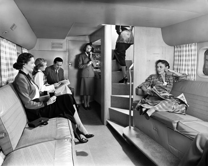 Boeing 377 Stratocruiser Lounge