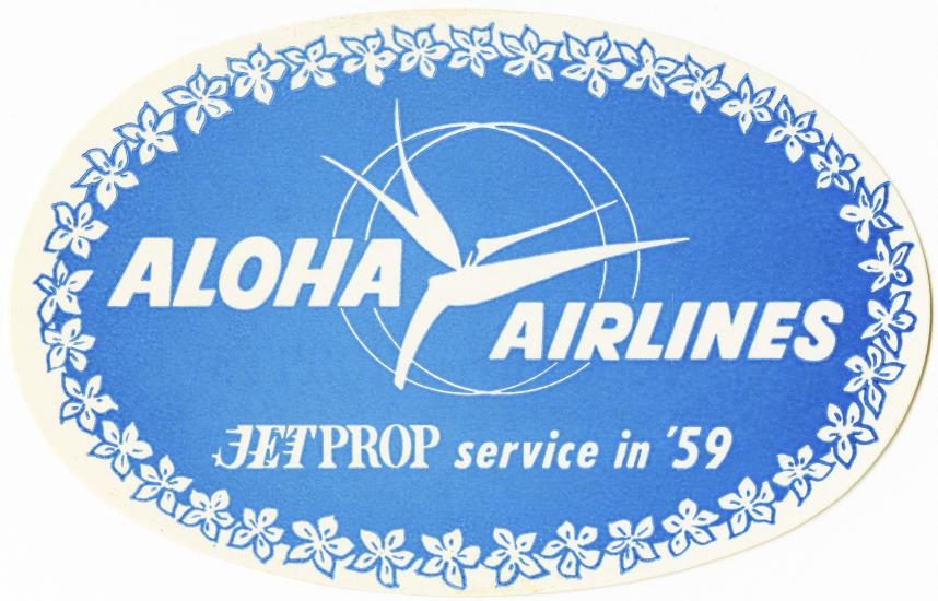 Aloha Airlines Jetprop Service in 1959