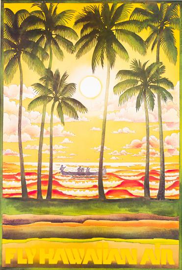 Hawaiian Airlines Travel Poster