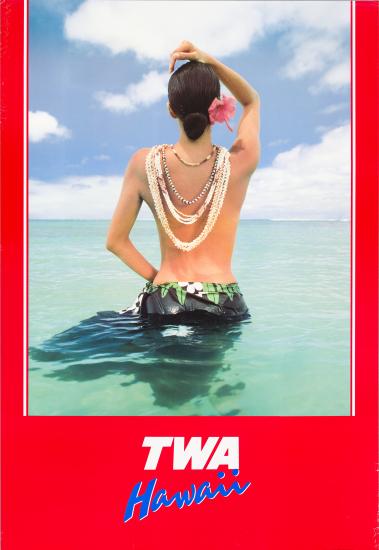 TWA Hawaii Travel Poster