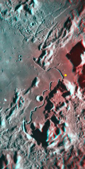 Apennine-Hadley on the Moon in 3-D