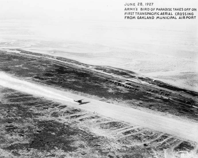 Maitland and Hegenberger Taking Off