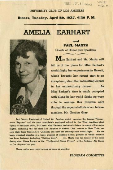 Media Coverage of Amelia Earhart