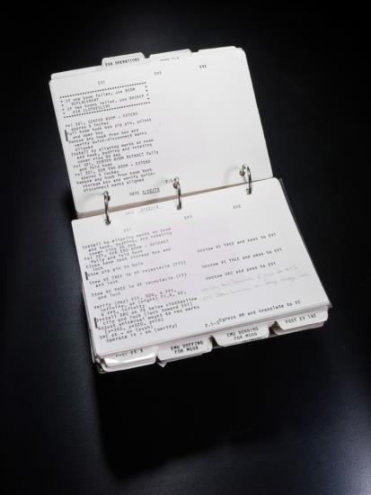 A flipbook of typed procedures for repairing damage to Skylab 2. 