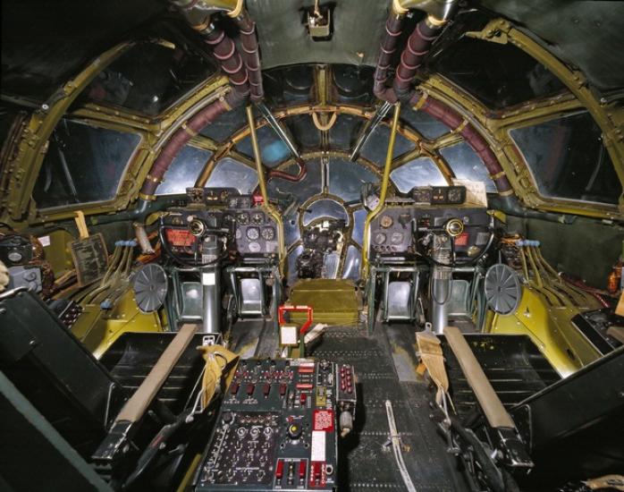 Cockpit of Enola Gay