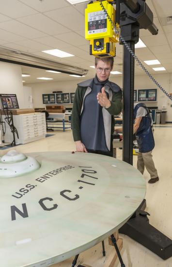 X-Raying the <em>Star Trek</em> starship <em>Enterprise</em> Studio Model