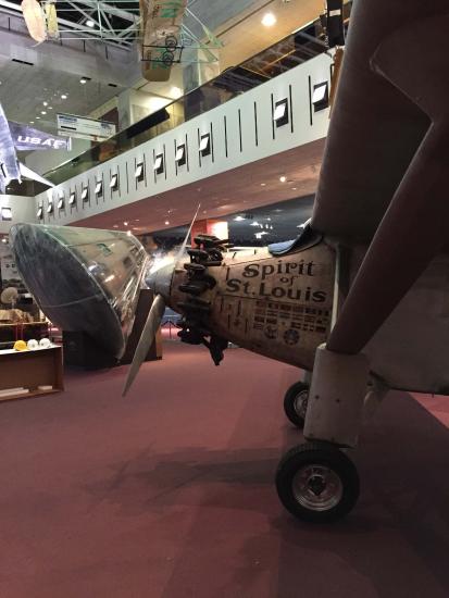 Spirit of St. Louis in the Boeing Milestones of Flight Hall