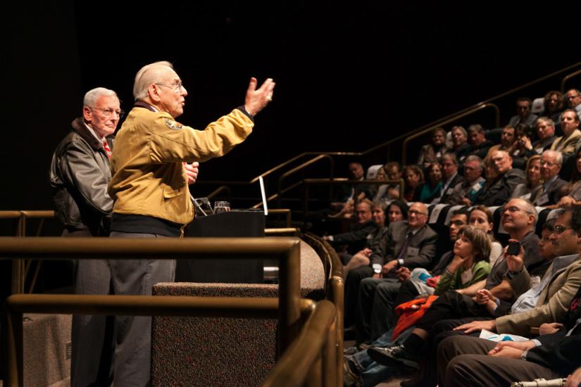 Capt. James A. Lovell, USN (Ret.) Speaks at the Museum