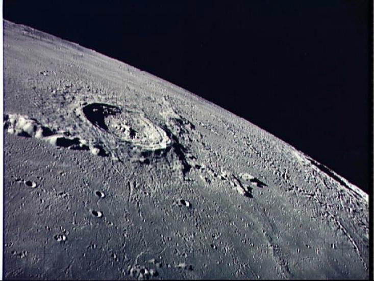 View of Eratosthenes and Copernicus craters 