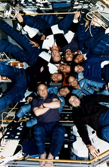 Crewmembers of STS-71, Mir-18 and Mir-19