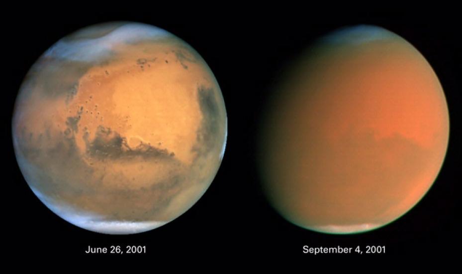 Scientists Track "Perfect Storm" on Mars