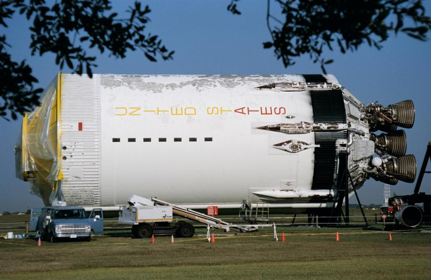 Saturn V Rocket Stage at Johnson Space Center