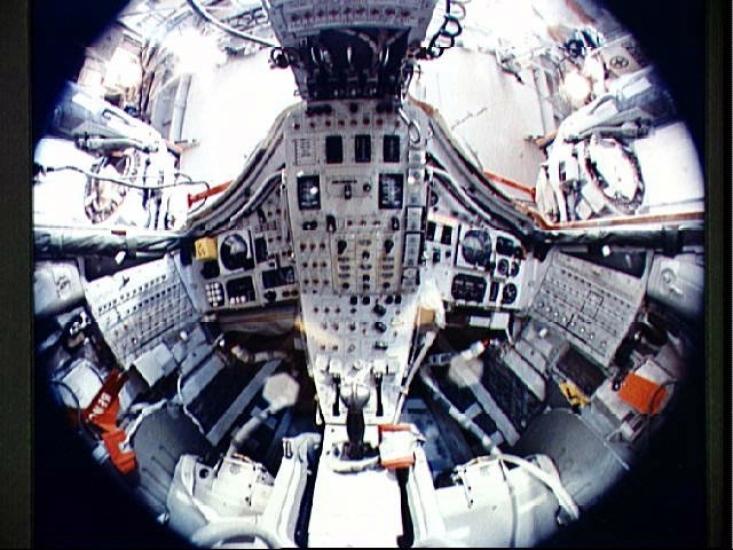 Gemini 7 spacecraft interior