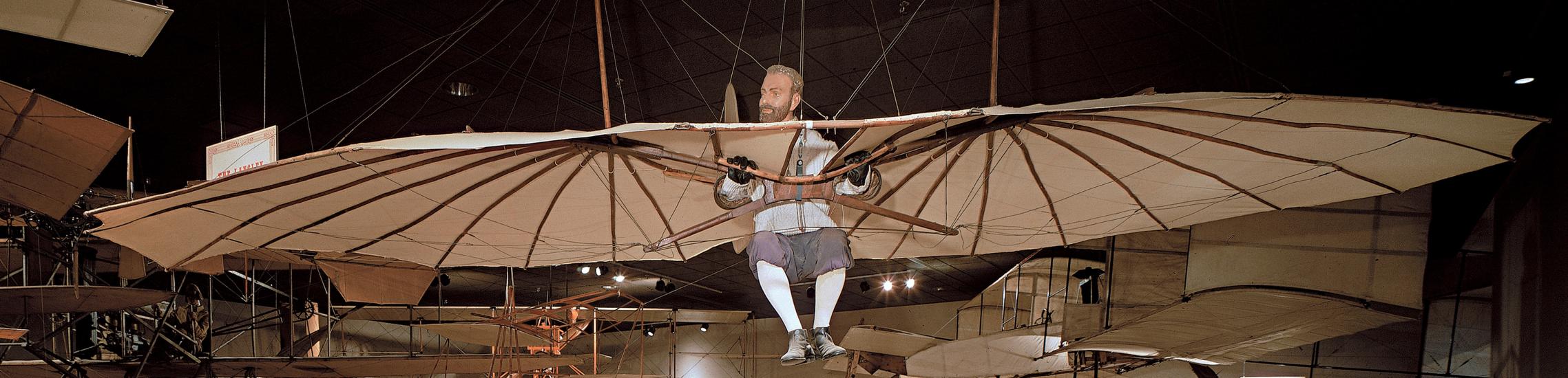 Lilienthal Glider in Early Flight