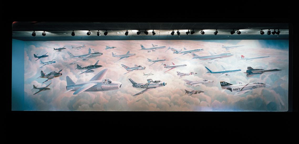 The Keith Ferris Mural The Evolution of Jet Aviation