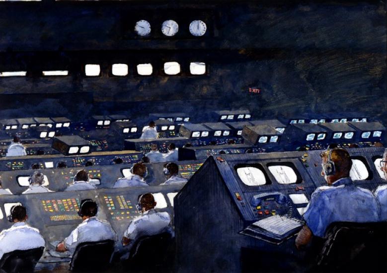 Firing Room, Apollo 11 by "Jamie" Wyeth