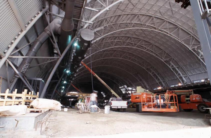 Udvar-Hazy Center Aviation Hangar ventilation ducts