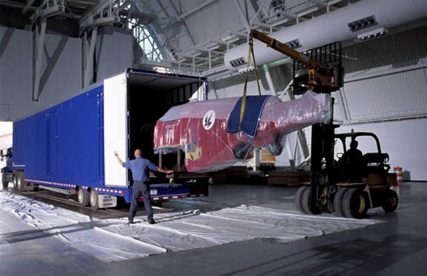 P-51 Unloaded at the Steven F. Udvar-Hazy Center