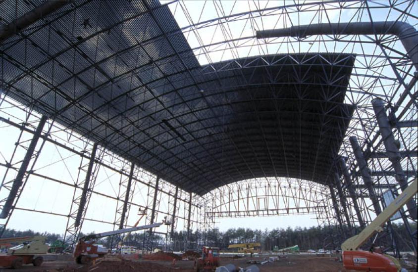 Udvar-Hazy Center Space Hanger going under cover