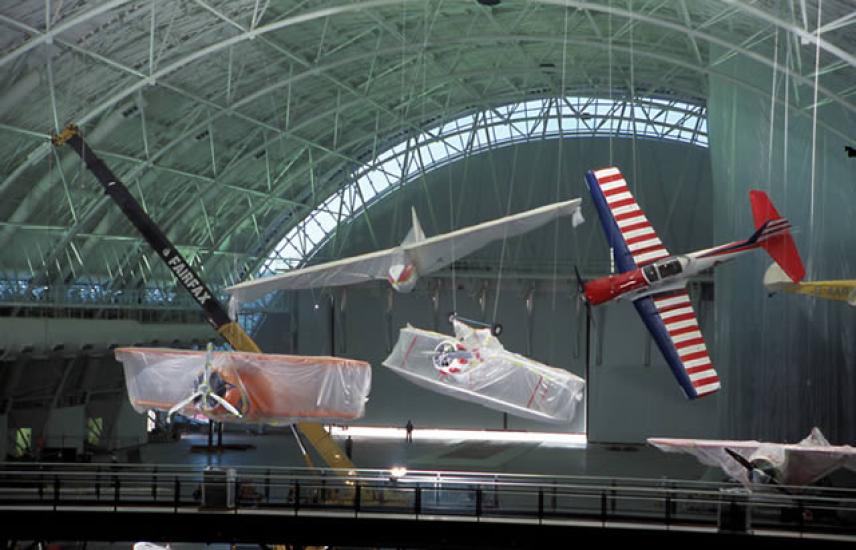 At the Udvar-Hazy Center, the aircraft are flying!