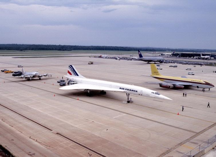 Boeing Stratoliner,  Dash 80, and Air France Concorde