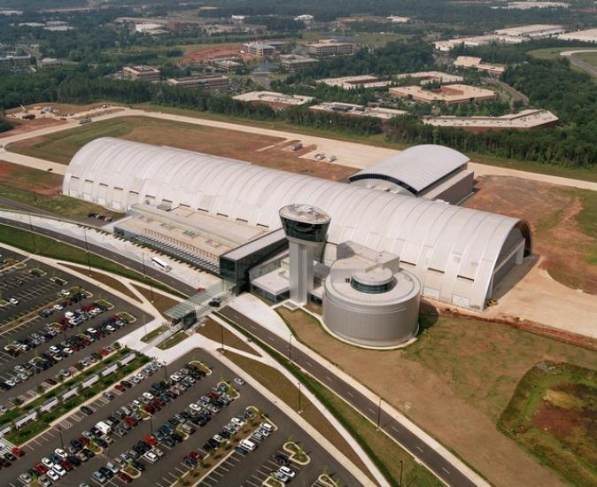 Aerial View of Udvar-Hazy Center Looking Southwest