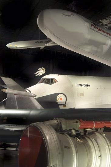 Enterprise and MMU, McDonnell Space Hangar