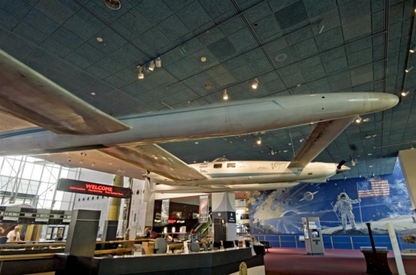 Voyager Aircraft and Welcome Desk