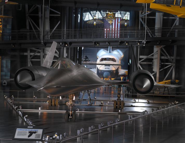 Lockheed SR-71 and Space Shuttle Enterprise at the Udvar-Hazy Center