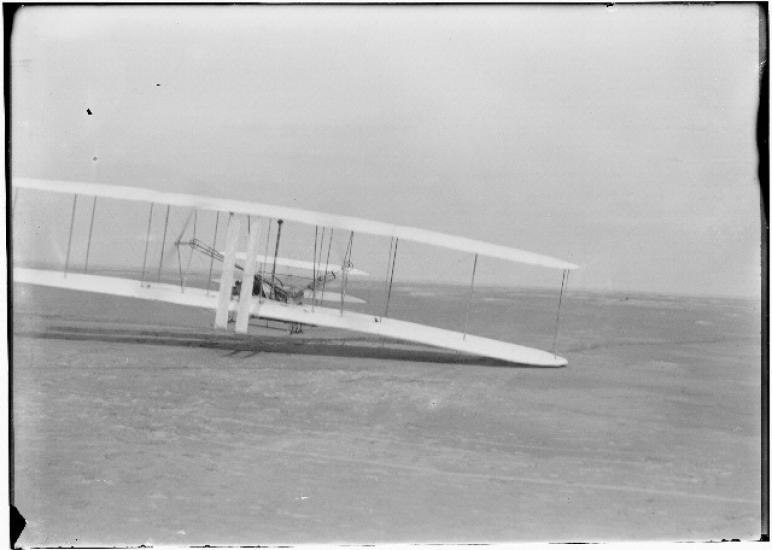 The 1903 Wright Flyer Piloted by Orville Wright