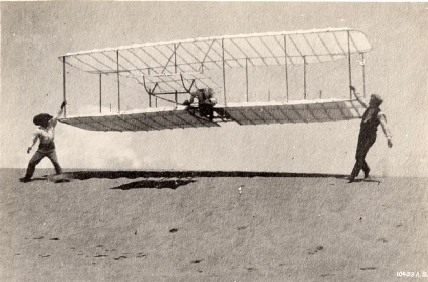 The 1901 Wright Glider Piloted by Wilbur Wright