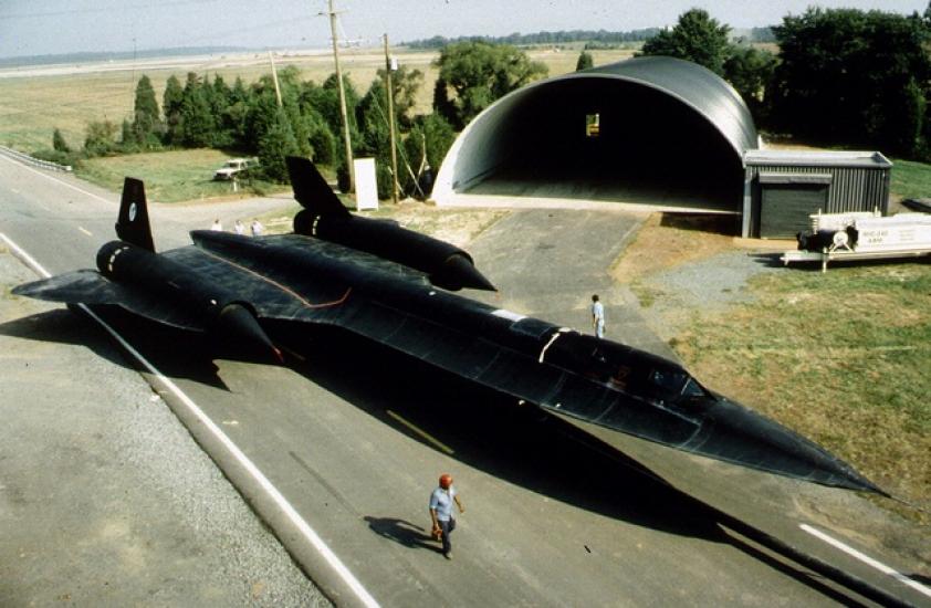 SR-71 Blackbird at Dulles Storage Facility