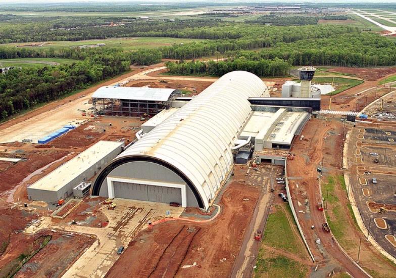 Aerial View of Udvar-Hazy Center Looking North