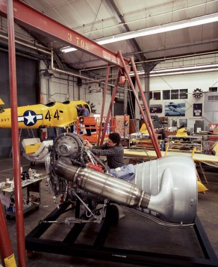 H-1 Rocket Engine Restoration at Garber Facility