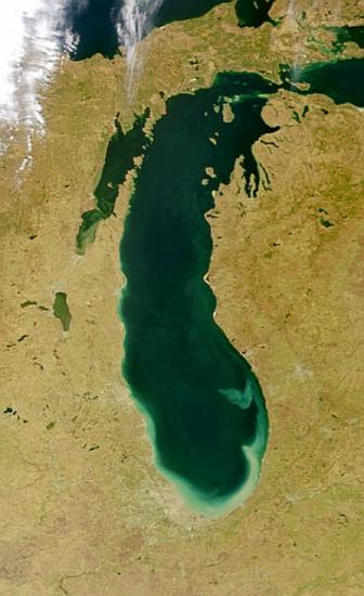 Satellite Image: Lake Michigan 