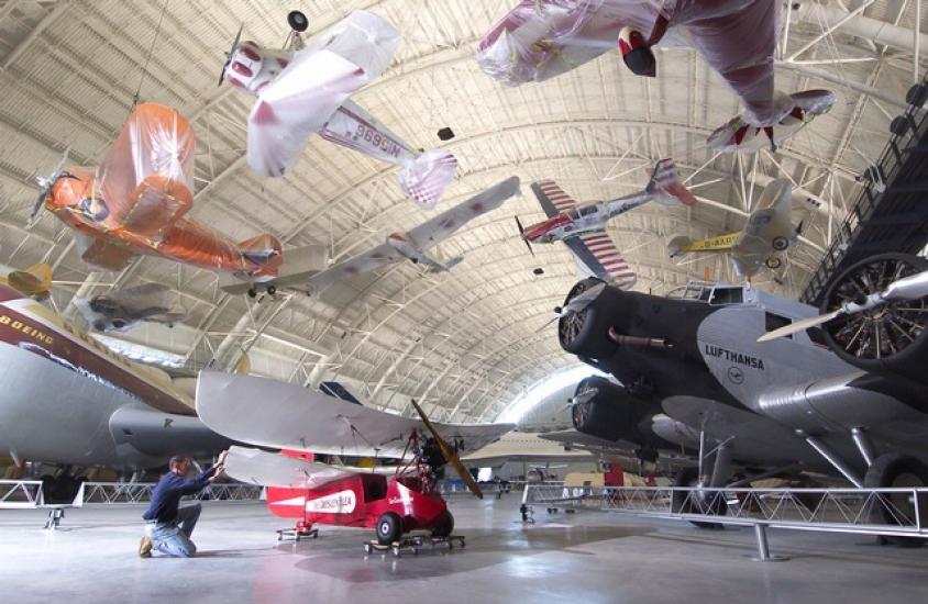 Crosley Flea in Udvar-Hazy Center Aviation Hangar