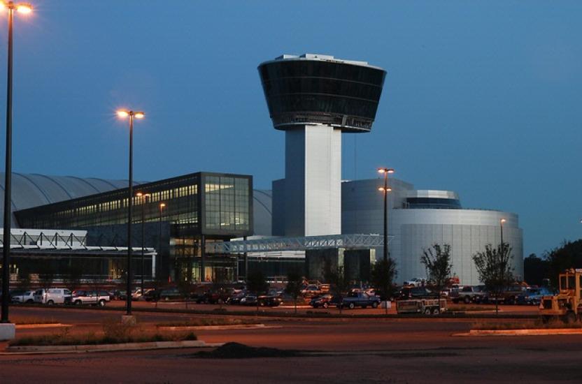 Udvar-Hazy Center Exterior at Night