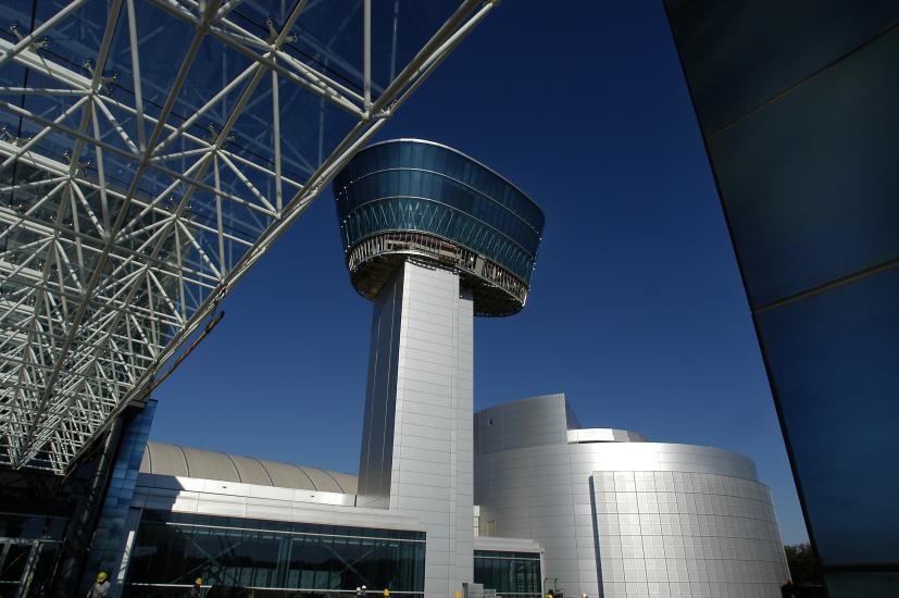 Udvar-Hazy Center Entrance, Tower and Theater.