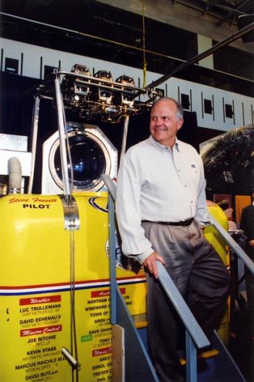 Steve Fossett and His Balloon Gondola