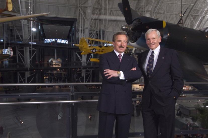 Udvar-Hazy and Dailey at Dedication